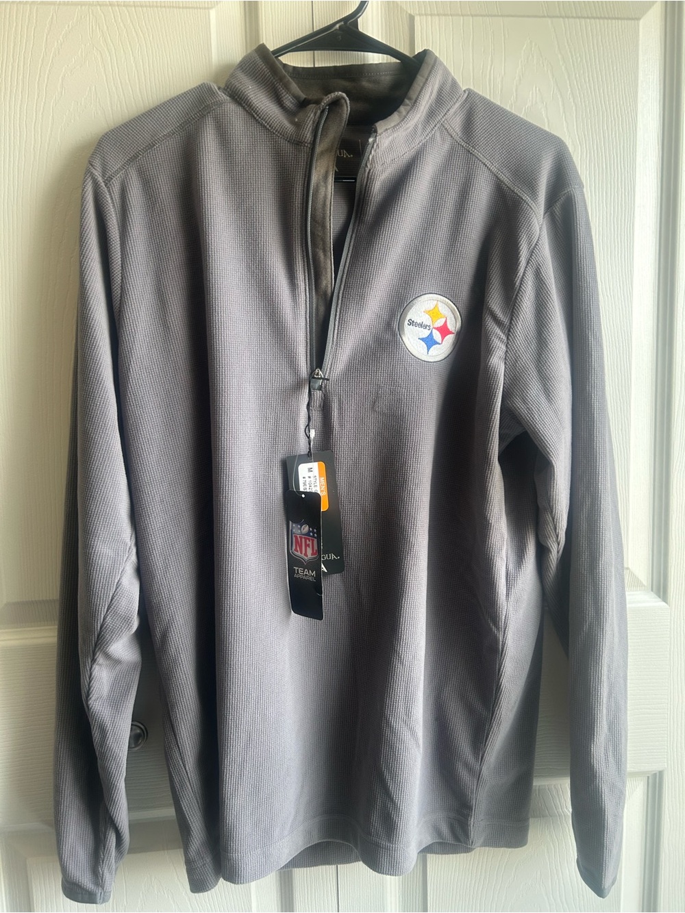 Pittsburgh Steelers Antigua Quarter-Zip Pullover – Men’s Medium – NWT - Picture 4 of 10